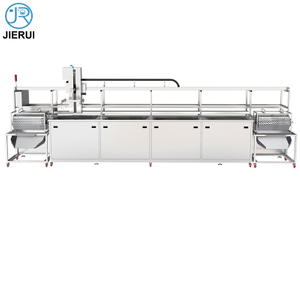 Automated PLC Multi-tank Cleaning Line Washing large heavy industrial cleaner equipment Ultrasonic Cleaning System Machine with conveyor feed