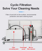 Four Tanks Rinsing Spray Drying Filter Cleaning Ultrasonic Machine 