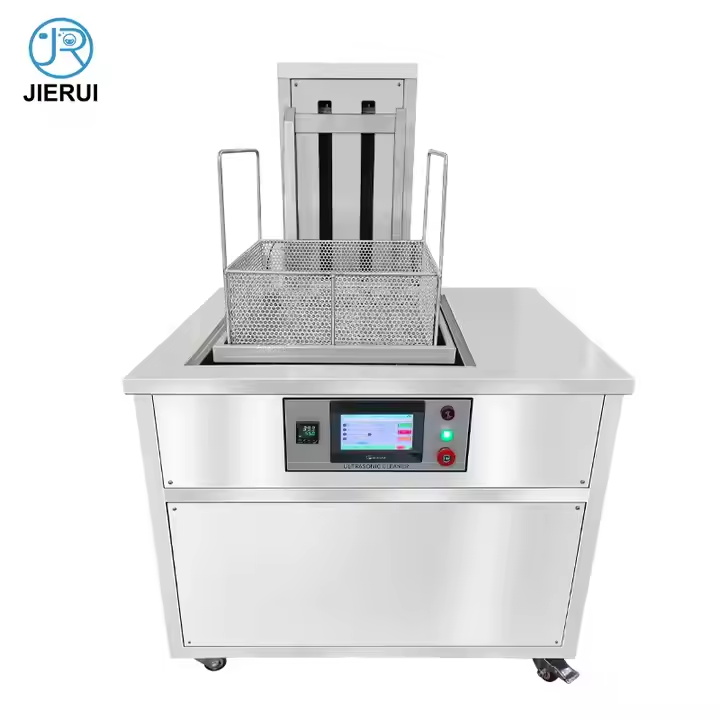 Jierui Single Tank Automotive Car Engine Parts Lift Throw Filter Ultrasonic Cleaning Machine
