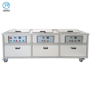 Three Tank Industrial Cleaning and Filter+Hot Circulating Air Drying+Risen Ultrasonic Cleaner Machine For Car Repair and Rebuild