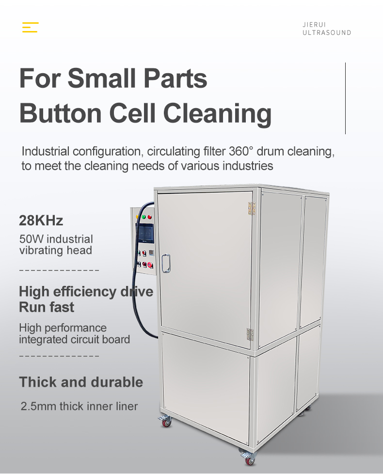 61L Screws Hardware Drum Lifting Filter Ultrasonic Cleaning Machine