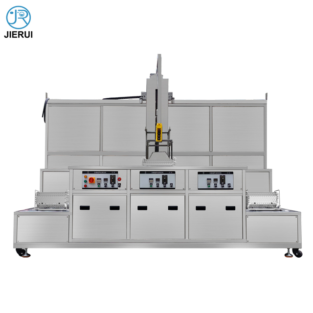  Three tank 88l spring roll filter cycle auto lifting hardware parts cleaning washing drum industrial ultrasonic cleaner machine