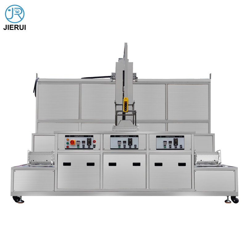  Three tank 88l spring roll filter cycle auto lifting hardware parts cleaning washing drum industrial ultrasonic cleaner machine