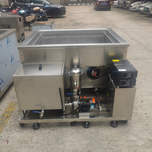 Jierui 108L Heavy-Duty Ultrasonic Cleaning Machine Filter System for Automotive Parts