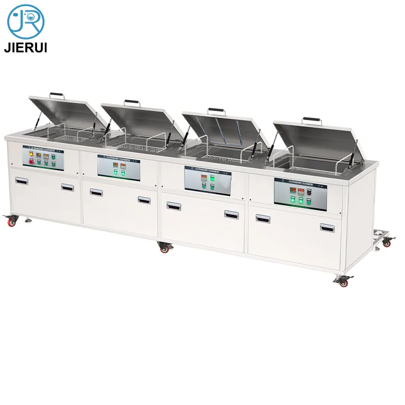 Four Tanks Rinsing Spray Drying Filter Cleaning Ultrasonic Machine 
