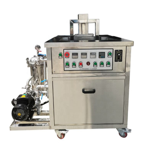 Single Tank 38l Ultrasound cleaning washing plc cleaner machine with filtration equipment