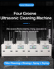 Four Tanks Hot Air Rinse Advanced Cleaning Featuring Ultrasonic Industrial Washer