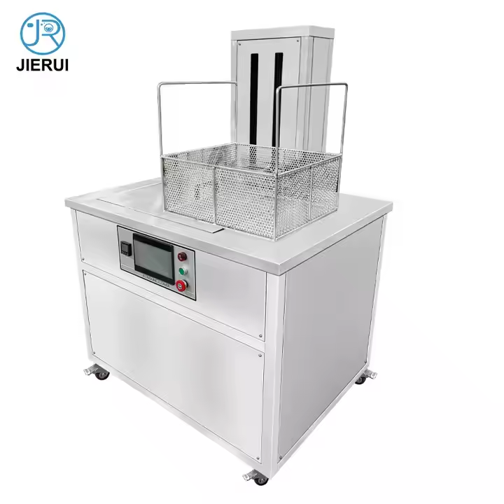 Jierui Single Tank Automotive Car Engine Parts Lift Throw Filter Ultrasonic Cleaning Machine