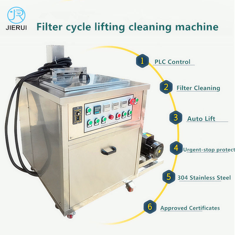 Single Tank 38l Ultrasound cleaning washing plc cleaner machine with filtration equipment