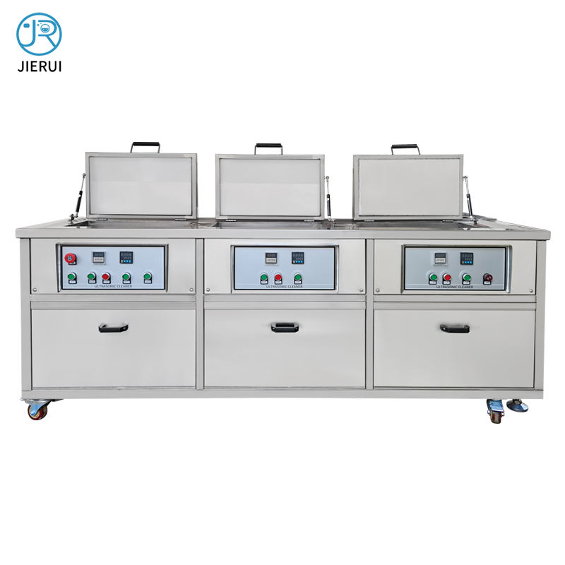 Three Tank 88L Cleaning Filter Rinse Drying System Dpf Parts Engine Block Rust Remove Industrial Ultrasound Cleaning Machine