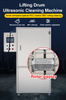 61L Screws Hardware Drum Lifting Filter Ultrasonic Cleaning Machine
