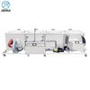 Four Tanks Hot Air Rinse Advanced Cleaning Featuring Ultrasonic Industrial Washer