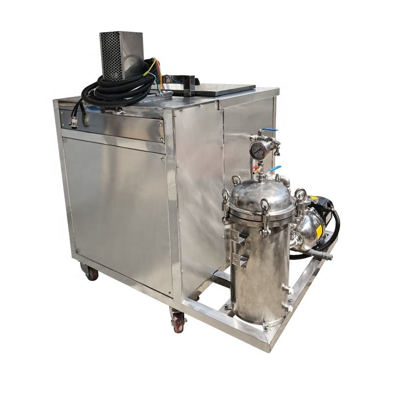 Single Tank 38l Ultrasound cleaning washing plc cleaner machine with filtration equipment